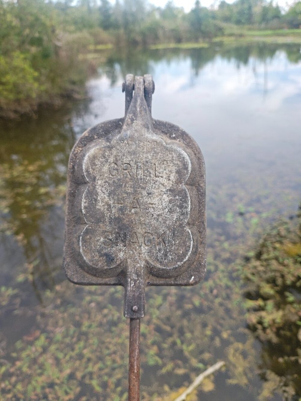 Vintage Grill A Snack Cast Iron Pie Iron K-Sales Waterloo Ontario Campfire Cook